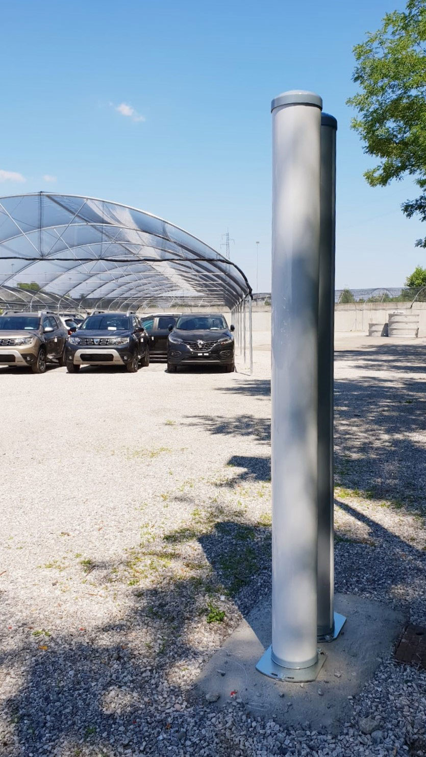 La columna de microondas Micro-Ray, distribuida por ProdexTec en España y Portugal, es la solución escogida para garantizar la máxima seguridad en la ampliación del parque automovilístico de Renault-Dacia en Monza, Italia.